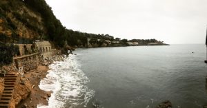 Spiaggia dietro il castello di Lerici