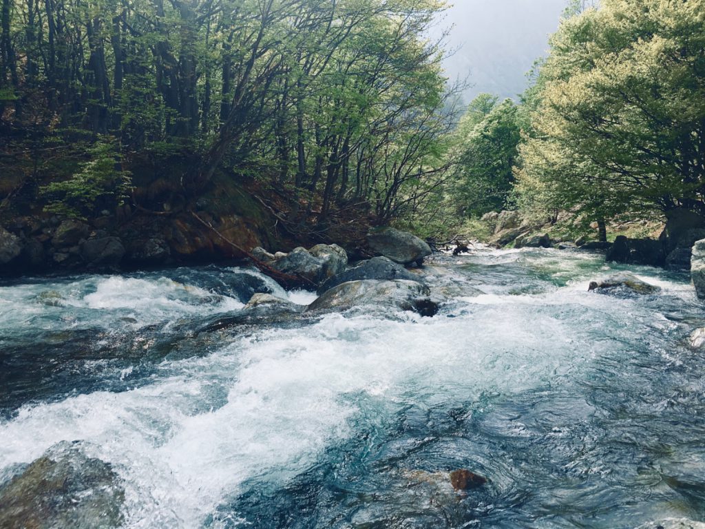 vista del torrente di Entracque - Piemonte