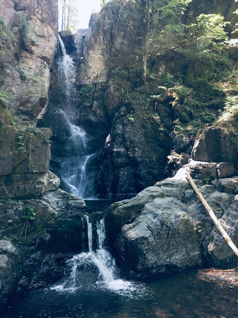 Waterfall nearby Parana - Italy. Cascata nei pressi di Parana, MS Italia